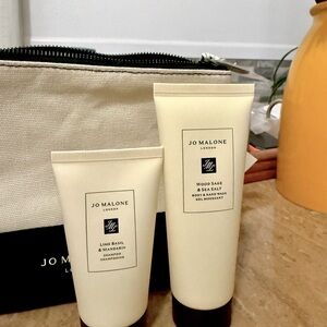 Jo Malone Travel Kit Lime Basil Mandarin Shampoo and Wood Sage Sea Salt Body Gel